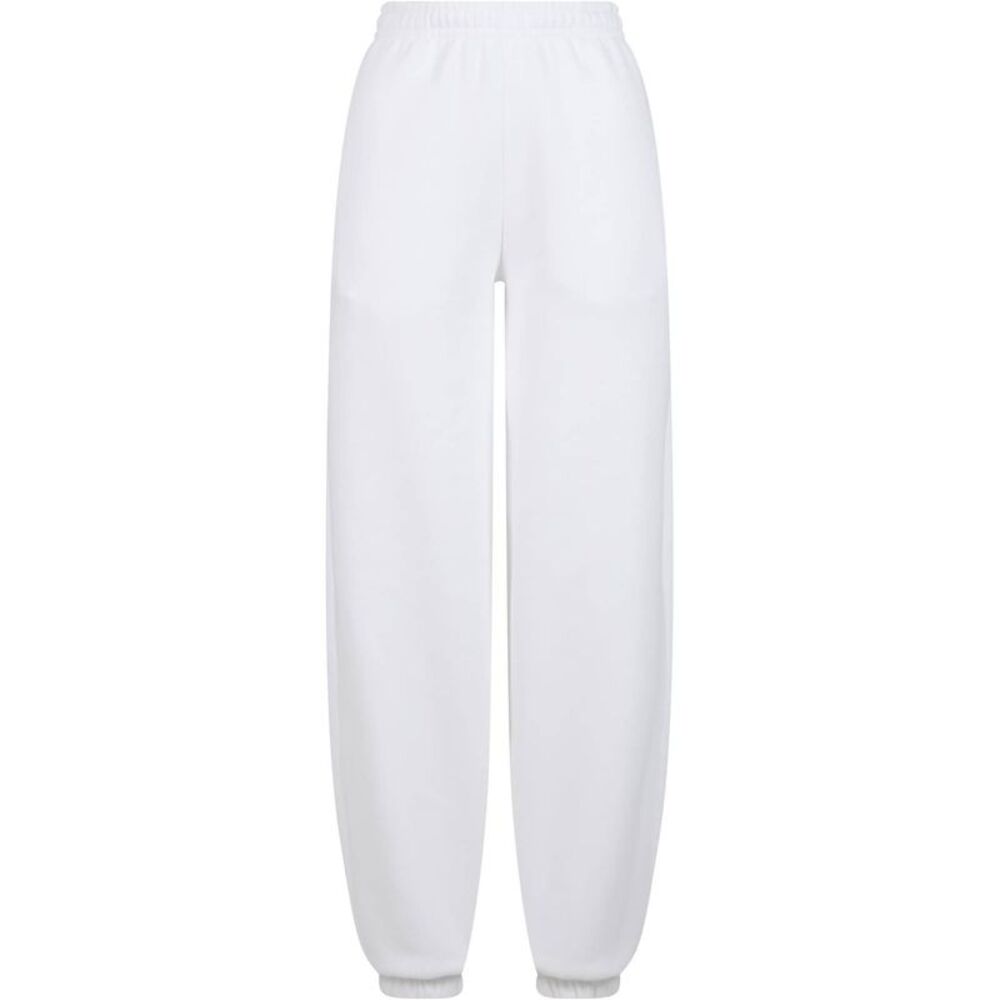 Build Your Brand Womens/Ladies Fluffy Sweatpants / White